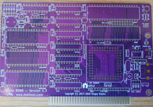 Micro 8088 XT PCB