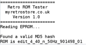 Retro ROM Tester