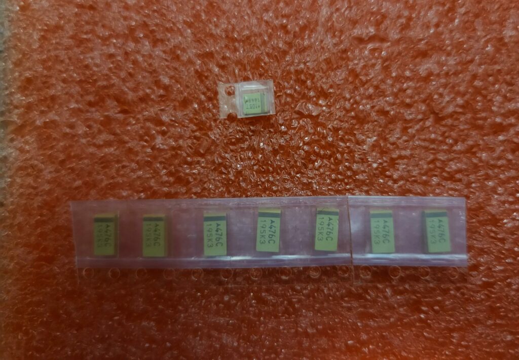 T SMD Capacitor replacement kit for the Apple Macintosh Classic main