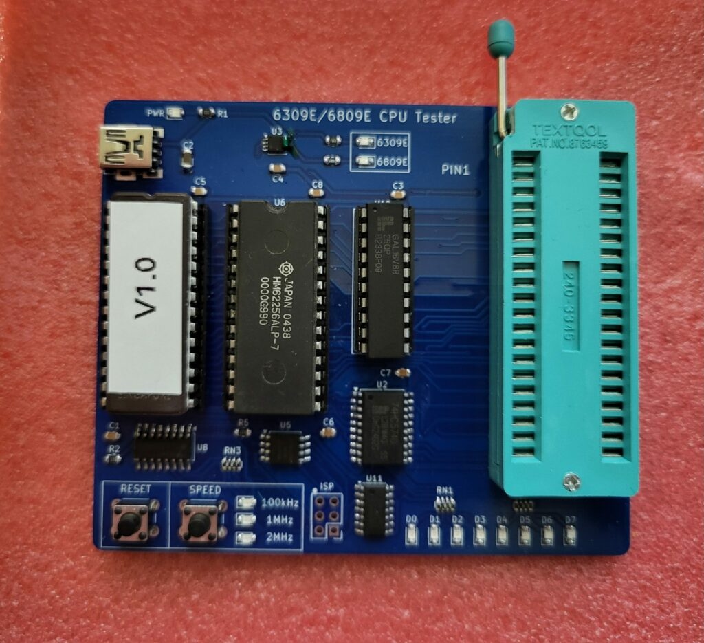6309E 6809E CPU Tester - Retro Electronics